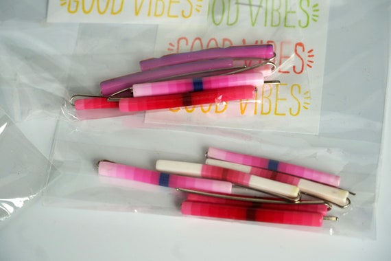 Vintage 1980s NOS Rainbow Bobby Pins, Preppy Styl… - image 8