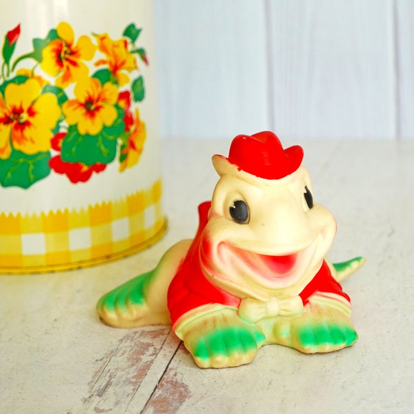 Vintage 1955 Sun Rubber Frog Squeak Toy