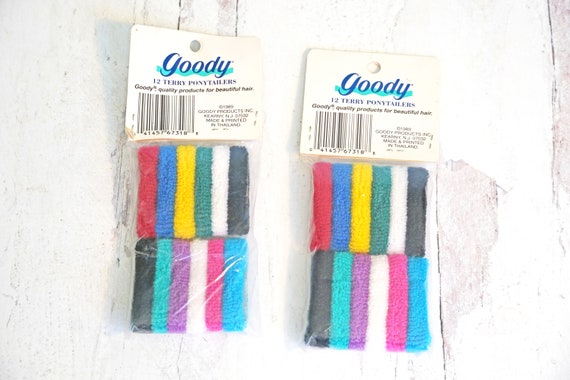 Vintage 1989 NOS Goody 12 Terry Ponytailers, 6731… - image 3