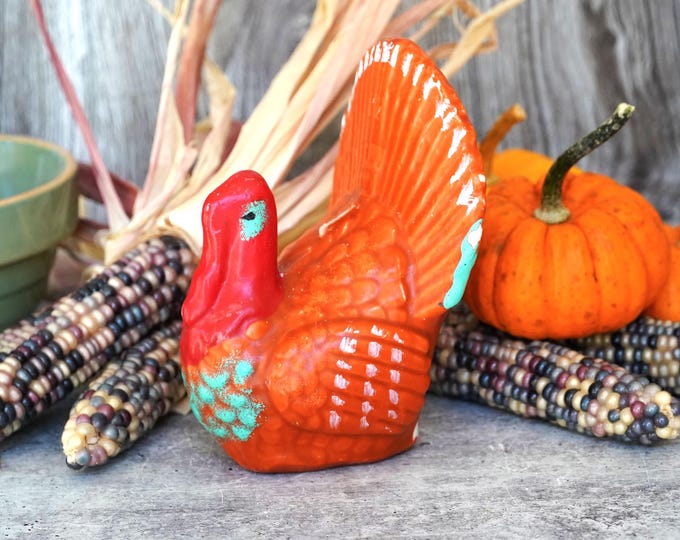 Vintage Mid Century Thanksgiving Turkey Wax Candle, Large, 6", Unburned ...