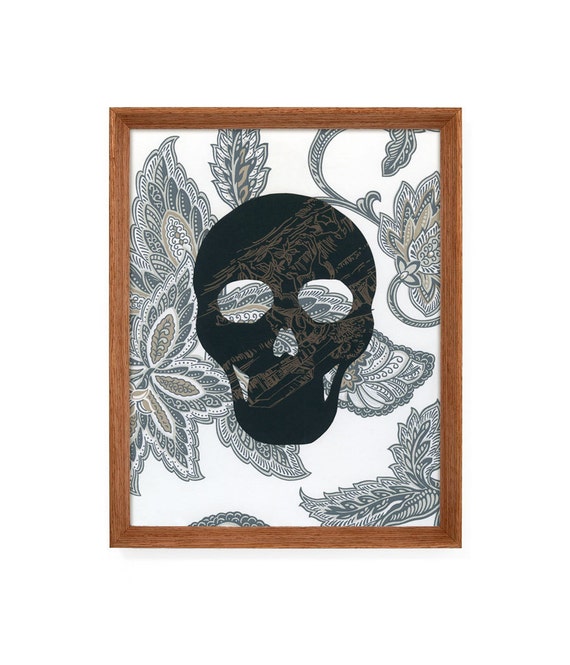 Black And White Day Of The Dead Wall Art Dia De Los Muertos Etsy