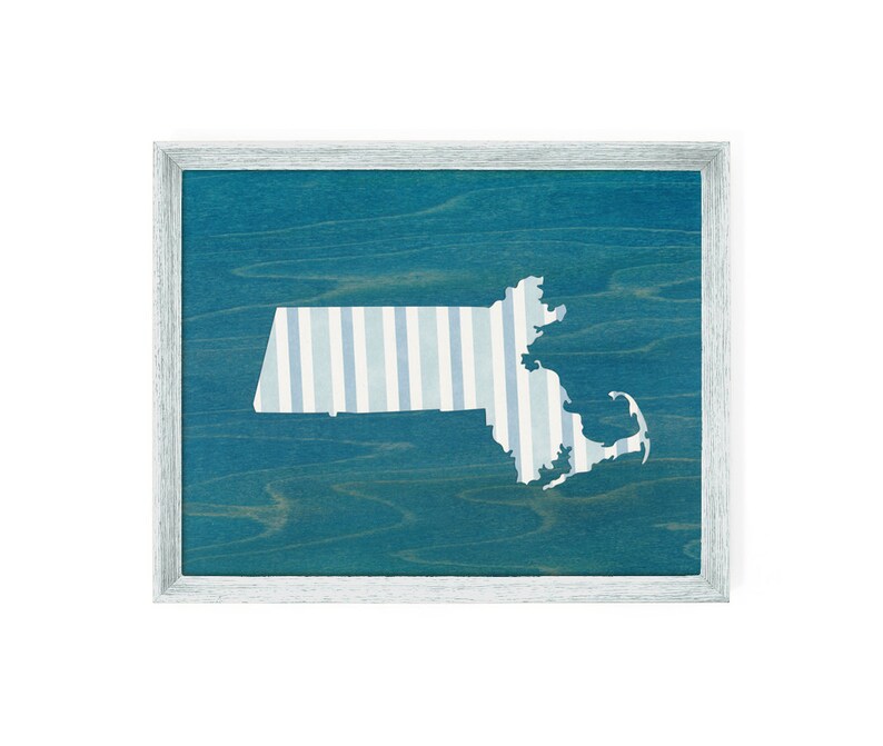 Cape Cod Blue Wallpaper Cut Out Print Paper Print from Etsy