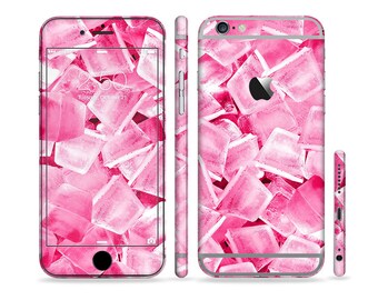 pink ice cubes