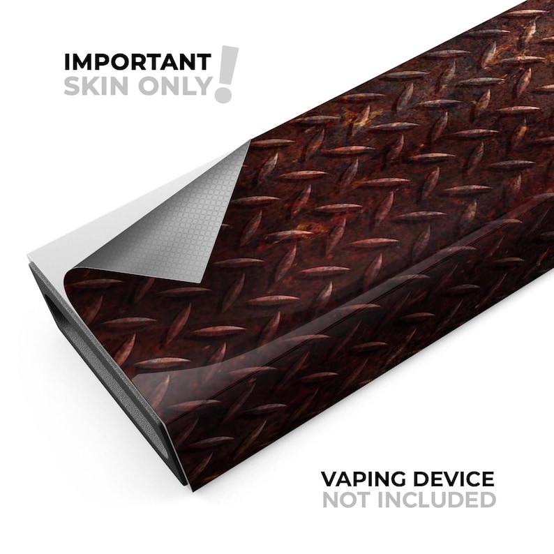 Rusty Diamond Plate Texture Device Not Included Protective Sticker Accessory Premium Skin Wrap Decal for the PAX JUUL