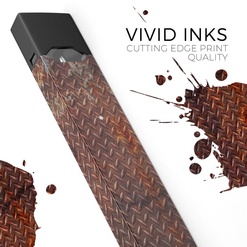 Rusty Diamond Plate Texture Device Not Included Protective Sticker Accessory Premium Skin Wrap Decal for the PAX JUUL