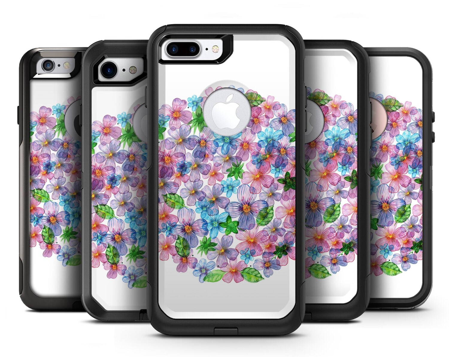 Rounded Flower Cluster OtterBox Case SkinKit for the Etsy