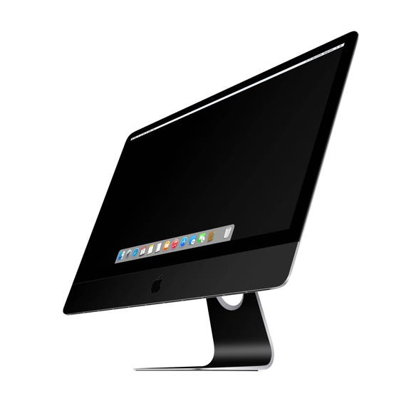 The Solid Matte Black Skin For The Apple Imac Desktop Computer Etsy
