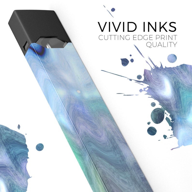 Premium Skin Wrap Decal for the PAX JUUL Protective Sticker Accessory Device Not Included Vivid Blue Sagging Painted Surface