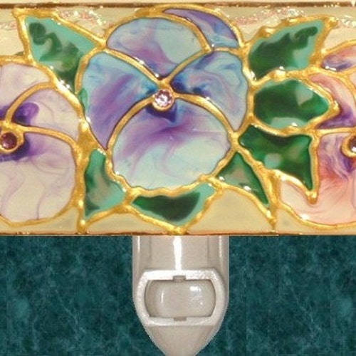 Stain Glass Pumpkin Night Light Plug in Wall Unique Etsy