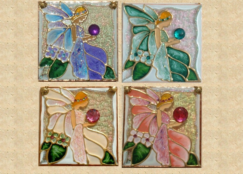 Personalized Fairy Gift Suncatcher Stain Glass Window Hanging. Etsy