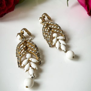 Rare Hattie Carnegie Drop Earrings SIGNED