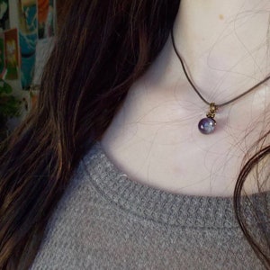 Benutzerdefinierte Kristall Ball Choker Kragen Halskette | Rosenquarz Amethyst | Lava ätherisches Öl Halskette | Einfacher Draht Gewickelt Boho Hippie Schmuck