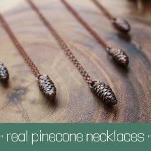 Pinecone Necklace, Dainty Necklace, Nature Jewelry, Outdoorsy Jewelry