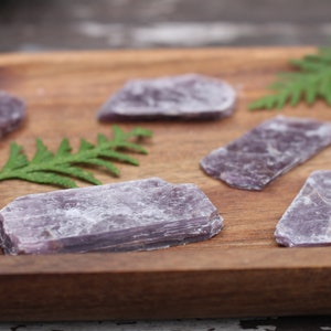 Raw Lepidolite Slab, Purple Crystal, Anxiety Crystal