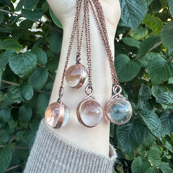 Bergkristalketting, kristallen bolsieraden, hippiesieraden, cadeau voor vrouwen