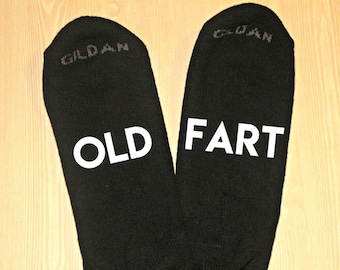 Old Fart Socks, Funny Socks for Men, Fart Socks, Novelty Socks, White Elephant Gift, Gift for Him, Stocking Stuffer