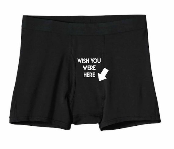 Wish You Were Here Boxer Briefs, Novelty Boxers, Funny Boxers