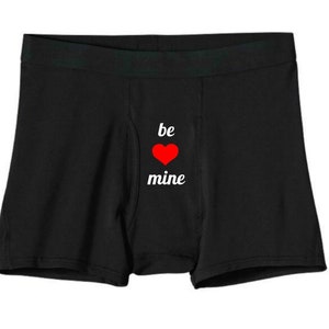 Be Mine Valentines Day Boxers, Valentines Day Boxers, Novelty Underwear, Valentines Day GIft for Him