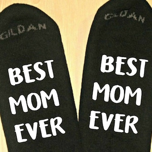 Best Mom Ever - Mother's Day Gift - Novelty Socks - Gift for Mom - Gift for Her - Birthday Gift - Wife Gift - New Mom Gift - Mother's Day