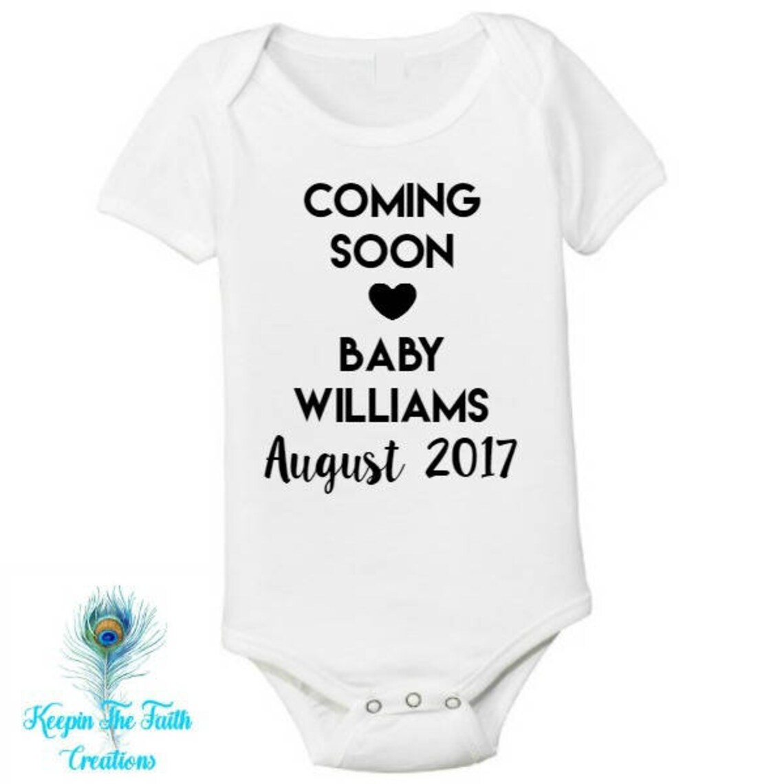 Coming Soon Onesie Baby Announcement Baby Onesie Etsy
