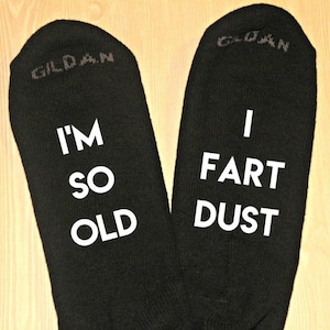 Fart Socks, Funny Socks for Men, Novelty Socks, Gag Gift, Stocking Stuffer, Gift for Grandpa, Gift for Dad, Gift for Uncle