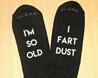 Fart Socks, Funny Socks for Men, Novelty Socks, Gag Gift, Stocking Stuffer, Gift for Grandpa, Gift for Dad, Gift for Uncle