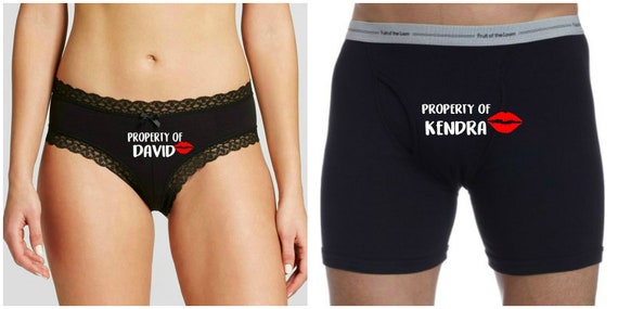  Property Of Underwear, Personalized Couples Underwear