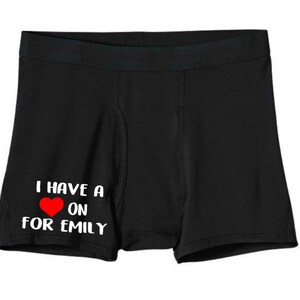 Personalized Boxers - Gift for Him - Valentines Gift - Wedding Gift - Birthday Gift - Anniversary Gift - Boyfriend Gift - Fiance Gift