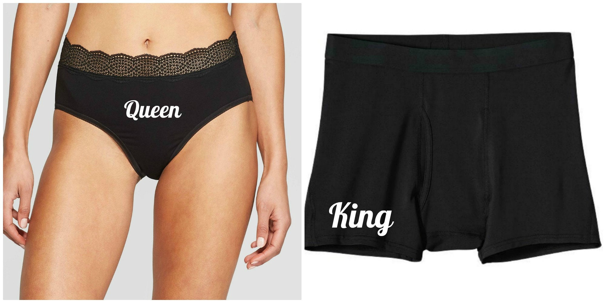King And Queen Matching Underwear Set - Youneek