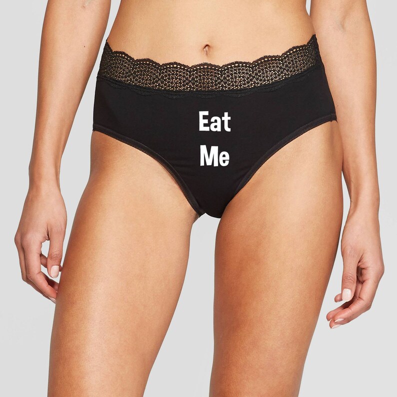 Eat Me Panties Eat Me Thong Novelty Panties Funny Panties Etsy