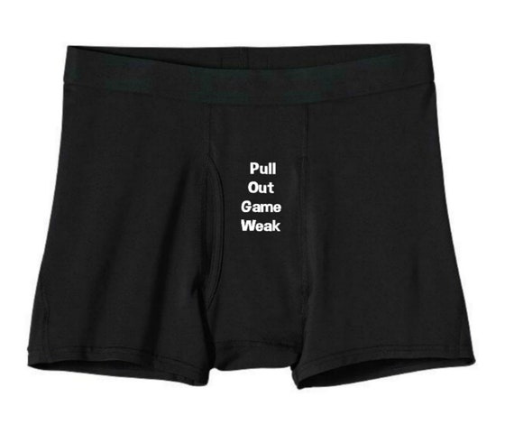 Pull Out Game Weak Boxers Funny Boxers Novelty Underwear Valentines Day  Gift Gift for Him 