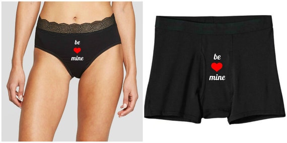 Be Mine Couples Underwear Set, Couples Matching Underwear, Mens Valentines  Day Gift, Valentines Day Gift for Her, Novelty Underwear -  Canada