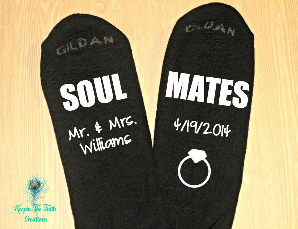 SOULMATES SOCKS Personalized Wedding Socks Wedding Socks | Etsy