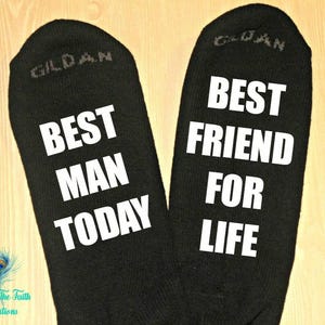 BEST MAN SOCKS - Wedding Socks - Groom Socks - Best Man - Groomsmen Socks - Personalized Socks - Best Man Gift - Groomsman Socks - Wedding