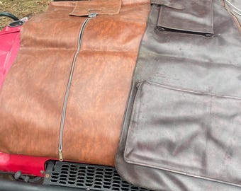 COACH Garment Bag Fold Over Suitcase Luggage Midnight Blue Fabric