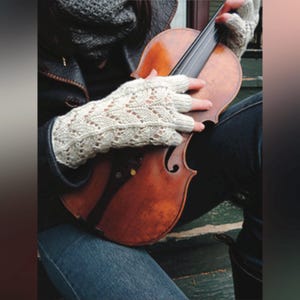 Lace Fingerless Gloves Knitting Pattern: Elegant Knit Gloves (Digital Download