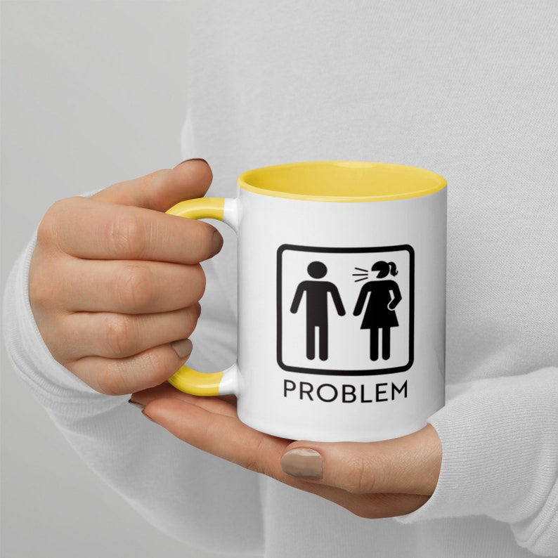 Ham Radio Hobby Mug | Problem Solved - Hobby Coffee Cup | Amateur Radio Mug with Color Inside | Radio Operator Mug | Gift for Ham Operator