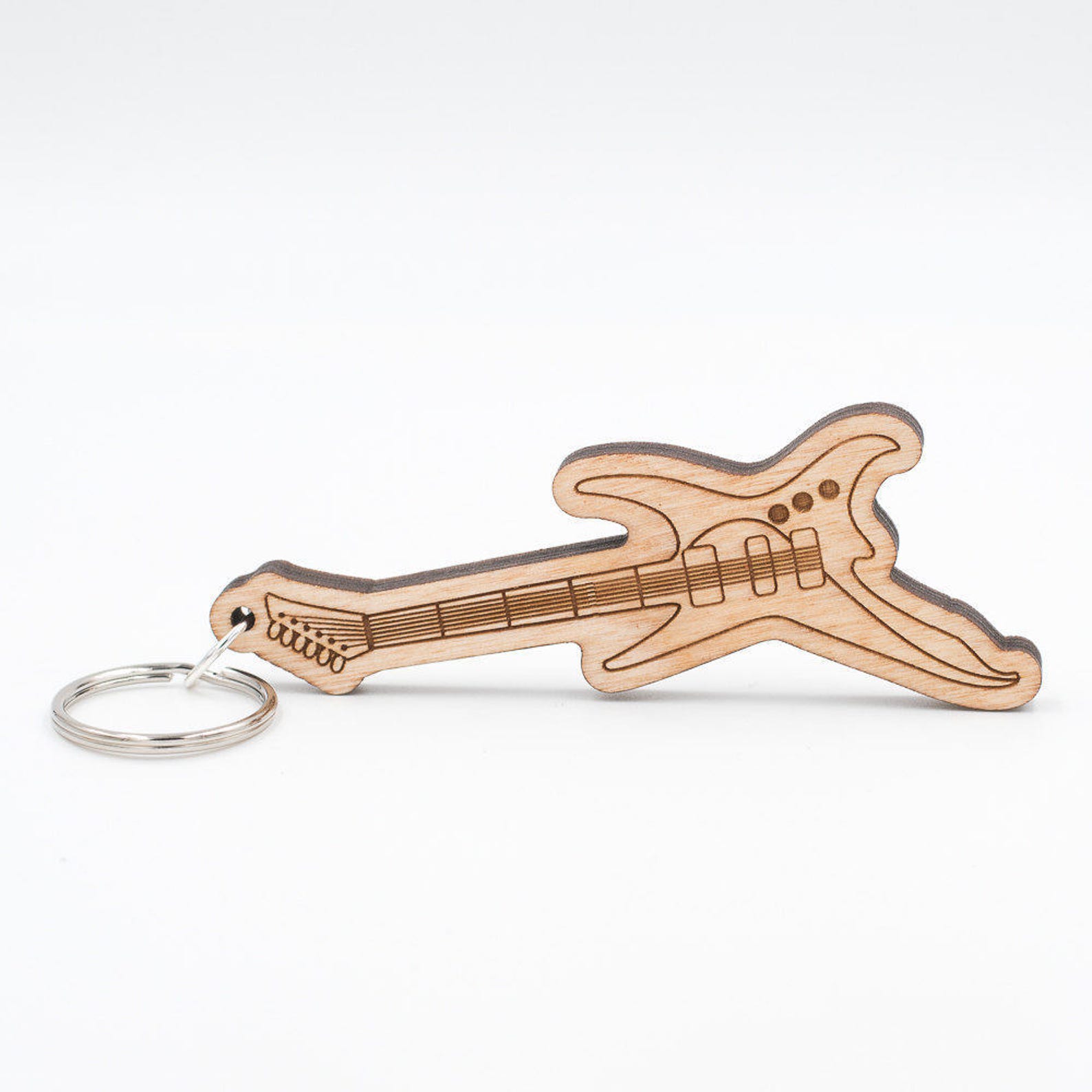 Electric Guitar Keychain Heavy Metal Electric Guitar Carved Etsy