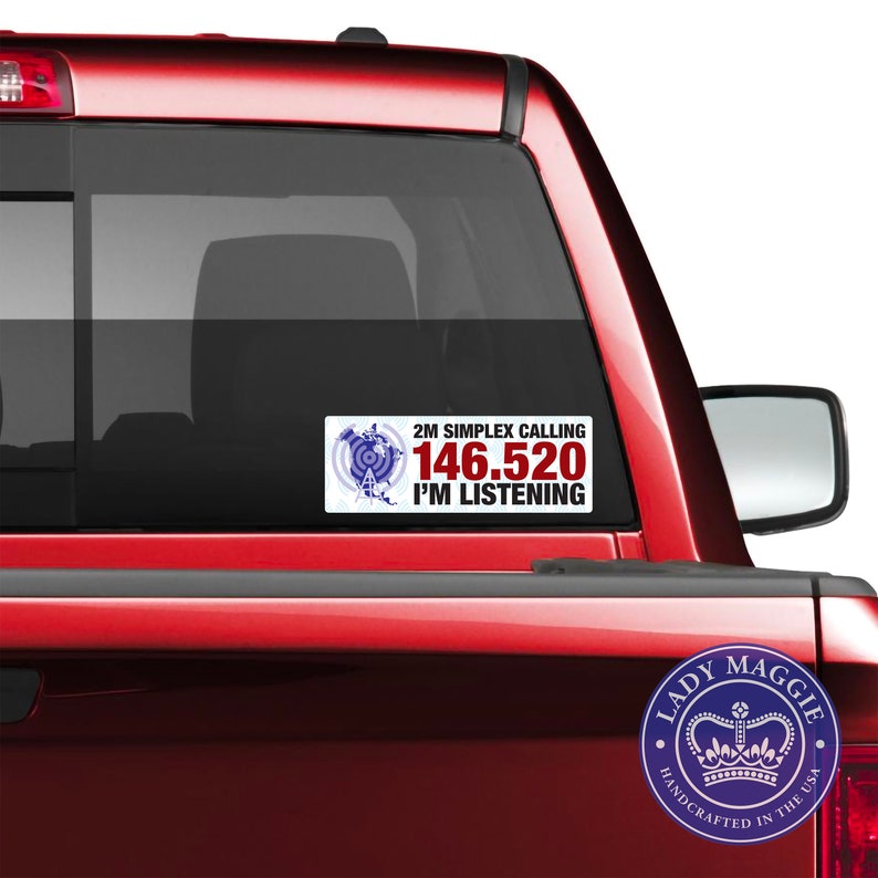Hm Simplex Window Sticker 146.520 - 2m National Simplex Calling Frequency Decal - Amateur Radio ...
