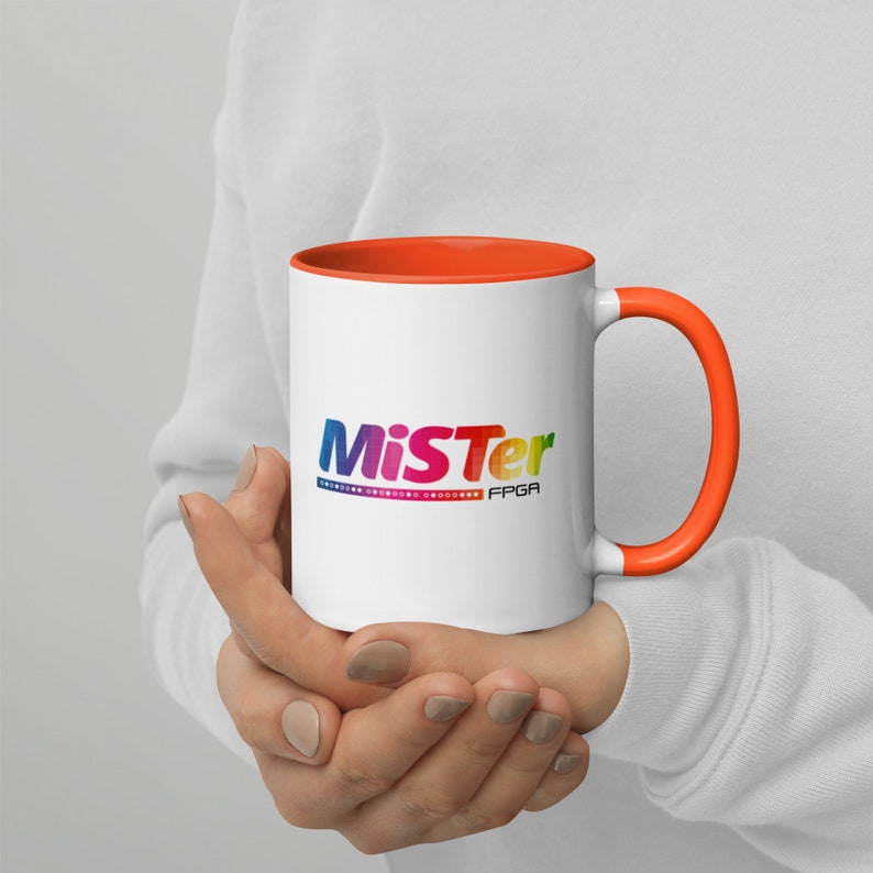 MiSTer Mug | MiSTer Coffee Mug | MiSTer FPGA Gamer Coffee Cup | Mister Cup | Classic Arcade Game Mug | Gamer Mug with Color Inside