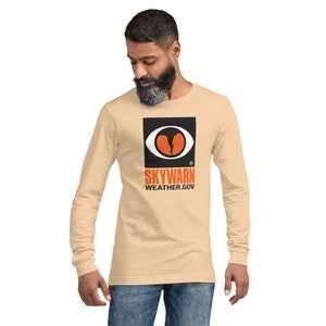 SKYWARN T-shirt NWS SKYWARN Storm Spotter Long-Sleeve Unisex T-Shirt Skywarn Volunteer Shirt Unisex Long Sleeve Tee Sand Dune