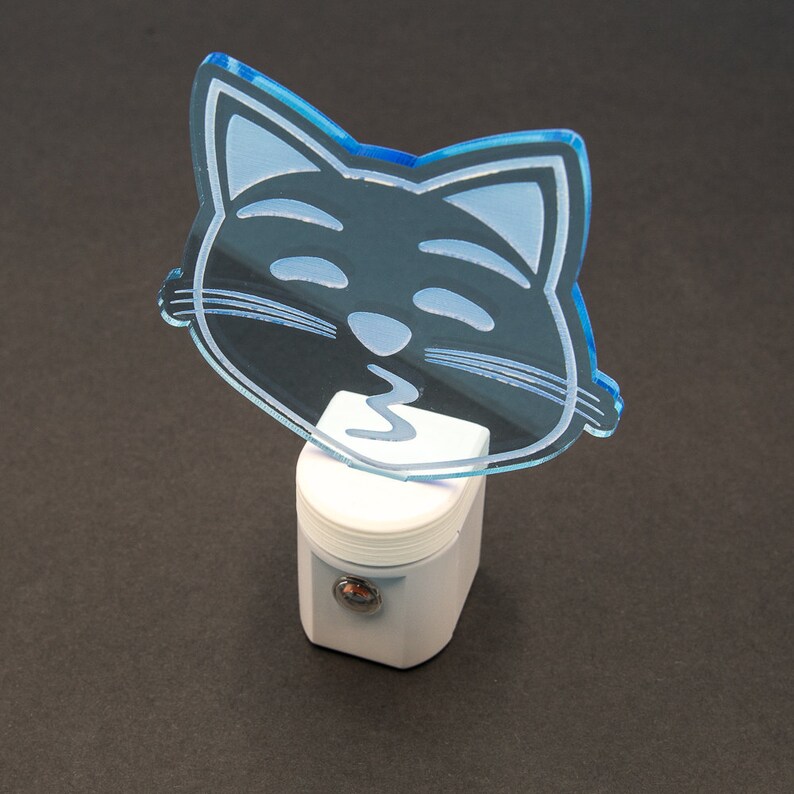 Kissy Cat Emoji Night Light Kissing Cat Face Emoji LED Etsy
