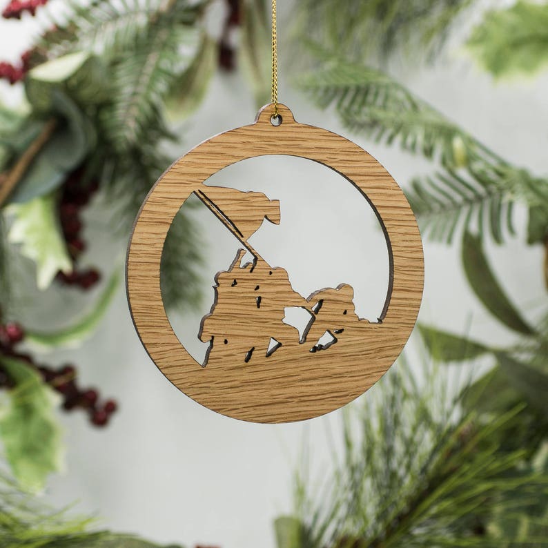 Personalized Military Veteran Christmas Ornament WWII Iwo Etsy