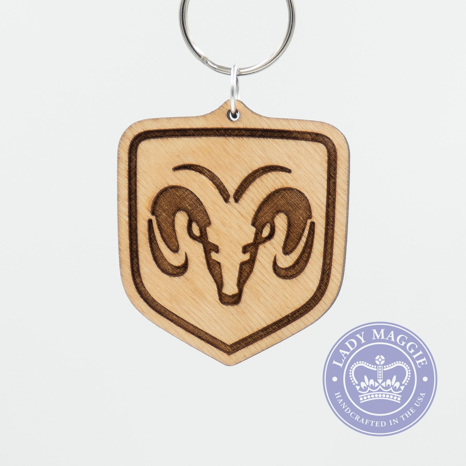 Dodge Ram Keychain Dodge Keychain Dodge Carved Wood Key Etsy