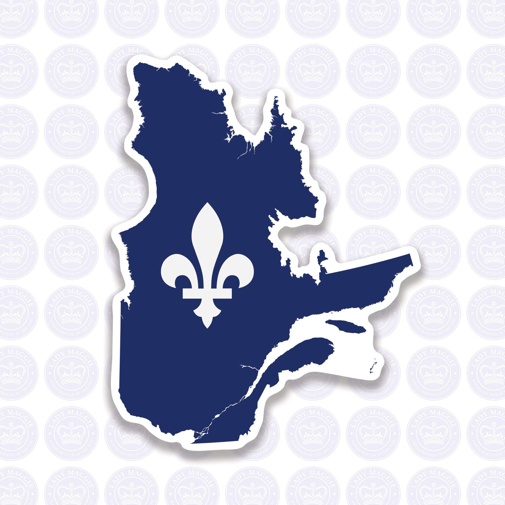 Quebec Decal Flag of Quebec Decal Provincial Flag of Etsy
