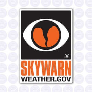 SKYWARN Decal NWS SKYWARN Storm Spotter Decal Skywarn Bumper Sticker Skywarn Spotter Decal Skywarn Volunteer Sticker Spotter Set of all 3 sizes