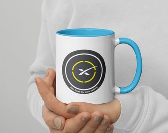 SpaceX Drone Ship Just Read The Instructions Mug | SpaceX Drone Ship Logo Coffee Cup | Space X Logo Mug | Aerospace Mug with Color Inside