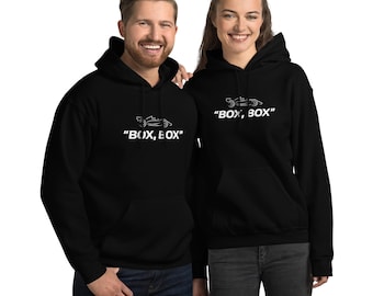 Formula 1 Hoodie: "Box, Box" Unisex Racing Sweatshirt Hoodie
