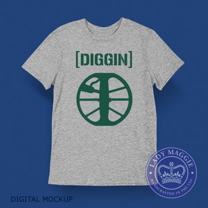 Diggin T-Shirt - Metal Detector Tee Shirt - Detectorist Shirt - Minelab Equinox T-Shirt - Digger Shirt - Treasure Hunter Metal Detecting
