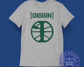 Diggin T-Shirt - Metal Detector Tee Shirt - Detectorist Shirt - Minelab Equinox T-Shirt - Digger Shirt - Treasure Hunter Metal Detecting